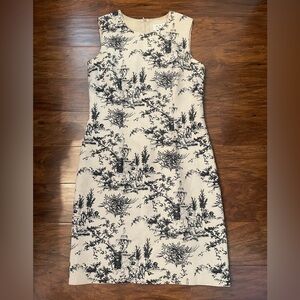 Vintage David Meister Linen Blend Dress Size 6